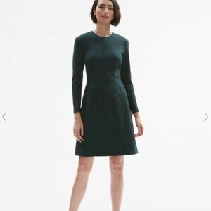 MM Lafleur Ellis Textured Ponte‎ Dress Rainforest Green Size 4